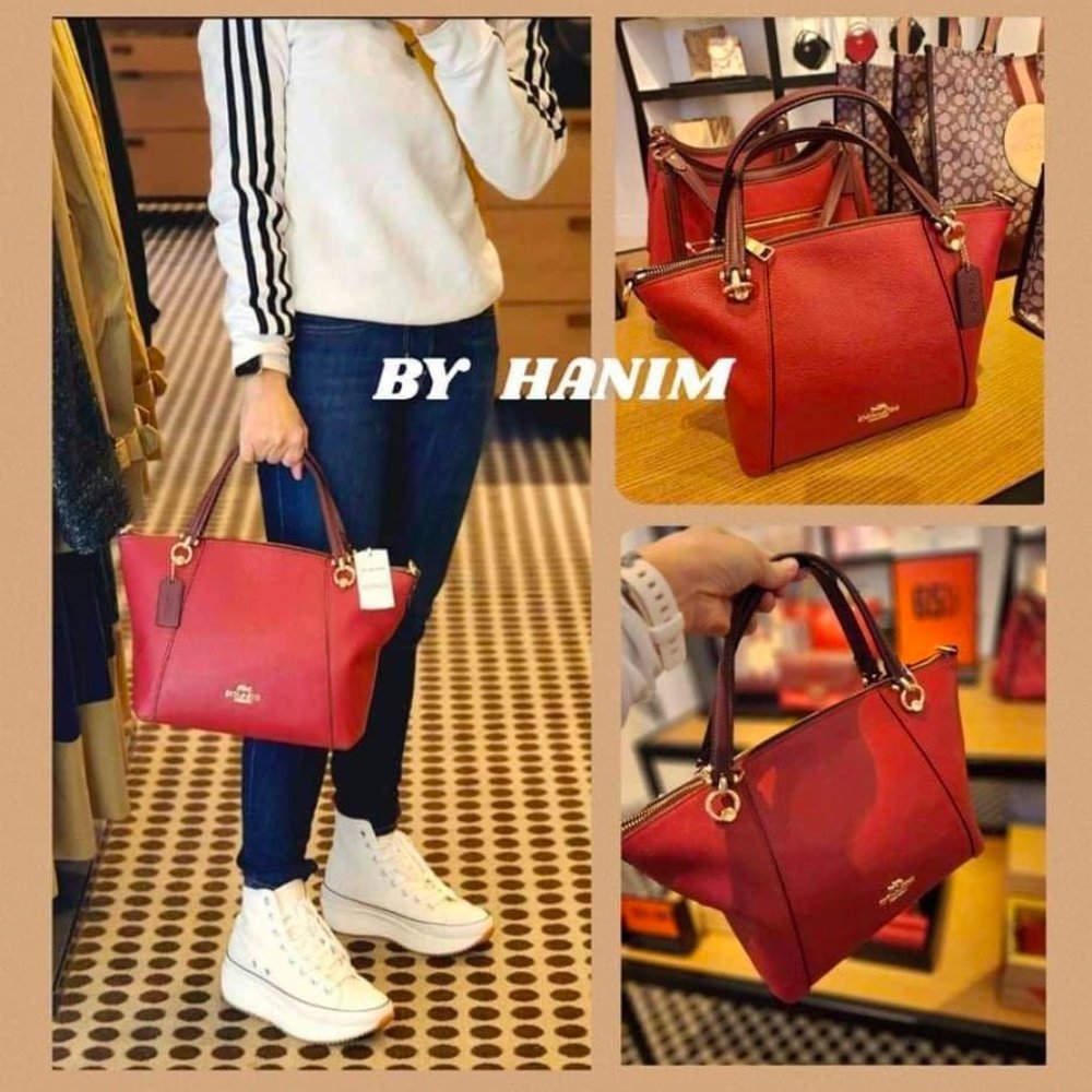 NWT - COACH Kacey Satchel In Colorblock - C6841 Red Apple $378
